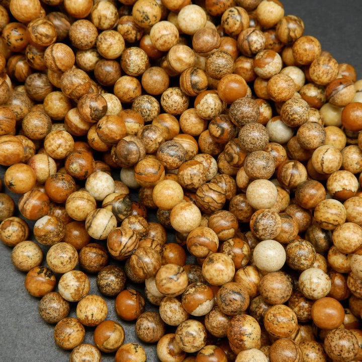 Picture Jasper Beads.