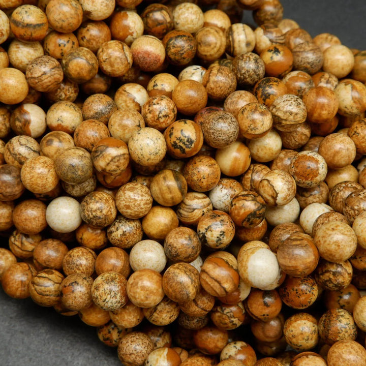 Picture Jasper Beads.