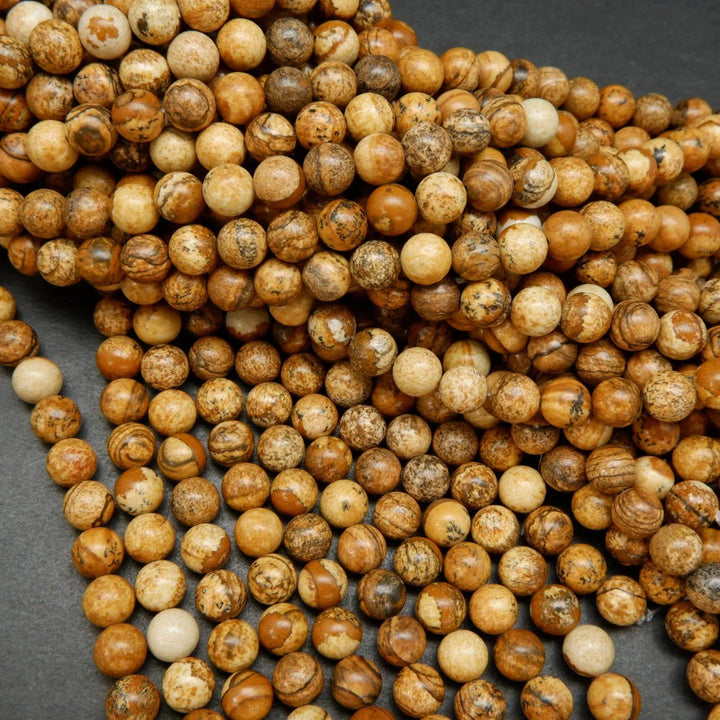 Picture Jasper Beads.
