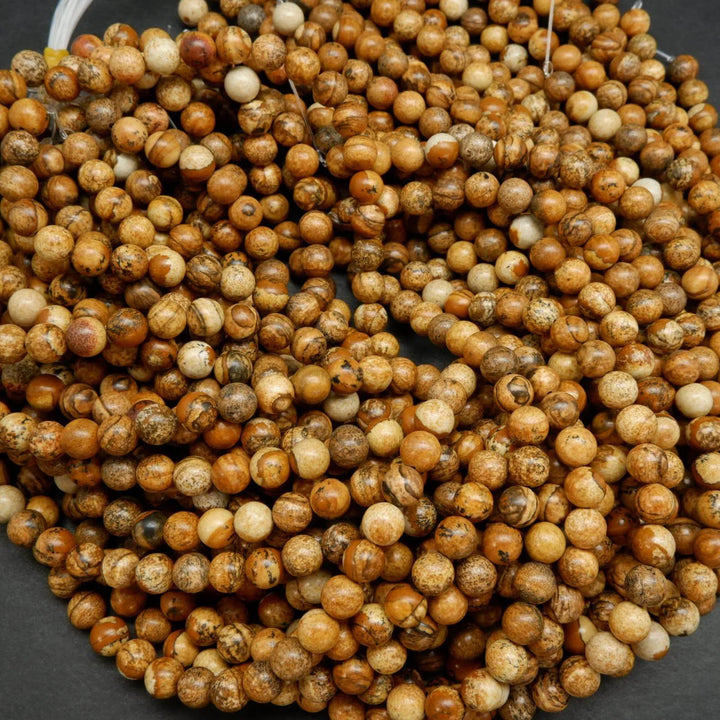 Picture Jasper Beads.