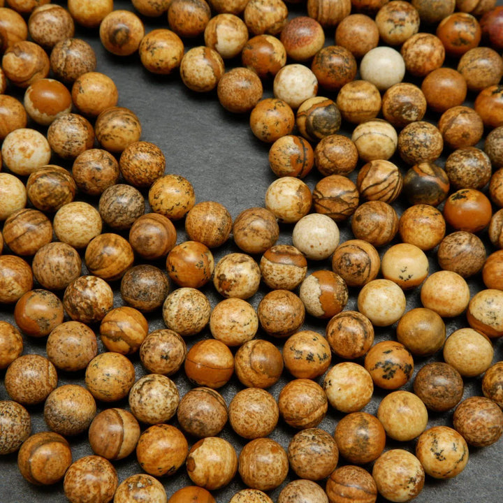 Picture Jasper Beads.