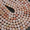 Pink opal beads.
