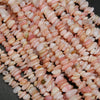 Peruvian Pink Opal Smooth Chips Beads