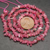 Pink Tourmaline Chip Beads