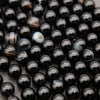 Sardonyx agate beads.