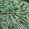 Green polished Australian chrysoprase beads.