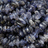 Smooth and Polished Iolite Chip Beads. Loose Beads For Jewelry Making.