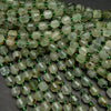 Prehnite · Faceted · Prism · 7mm, Bead, Tejas Beads