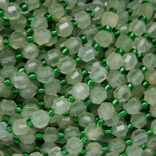 Energy Prism Prehnite Beads.