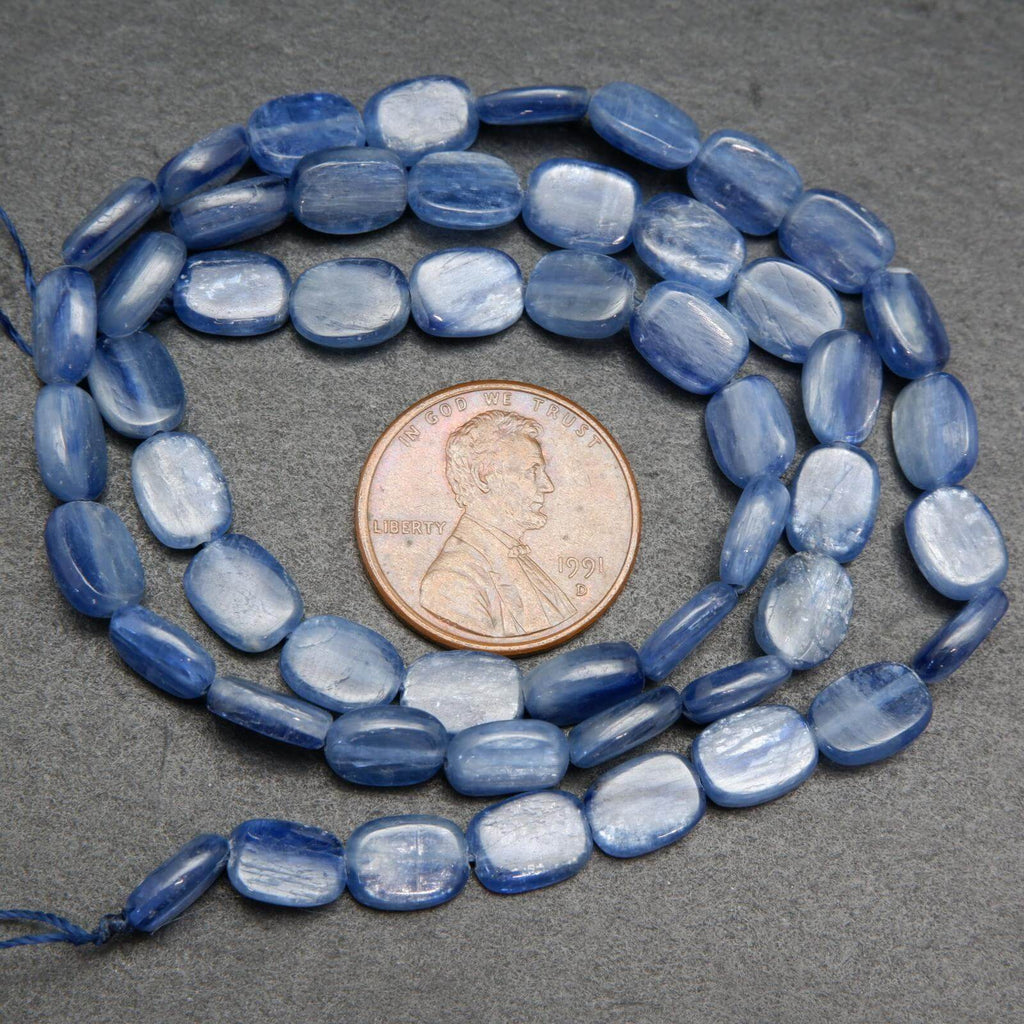 Puff Rectangle Kyanite Beads.