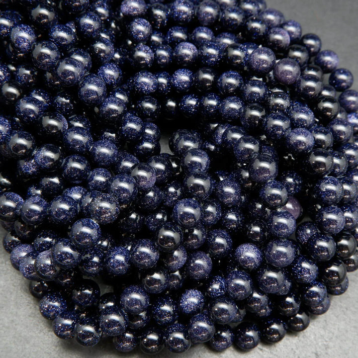 Purple goldstone beads.