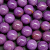 Purple Polished Round Phosphosiderite Beads