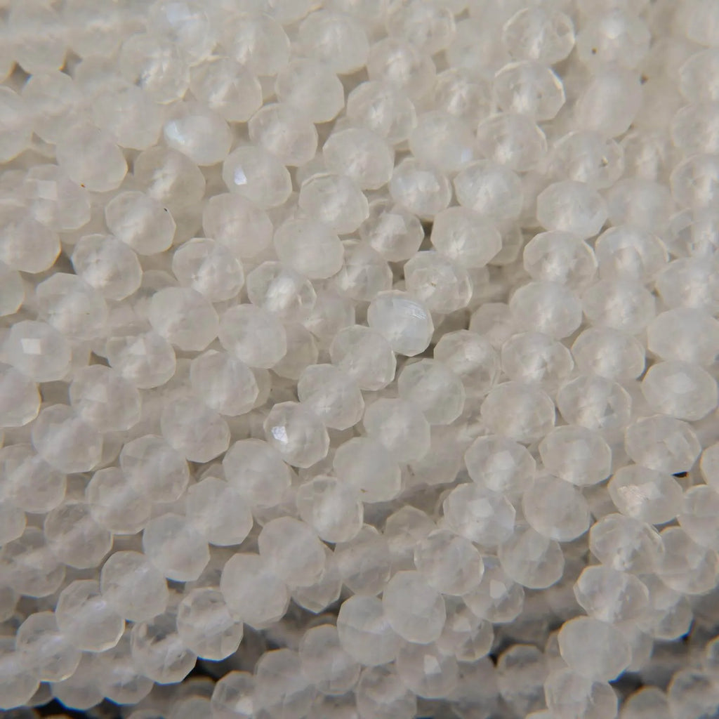 Rainbow Moonstone · Microfaceted · Rondelle · 3mm Bead Tejas Beads