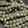 Brown snowflake obsidian beads.