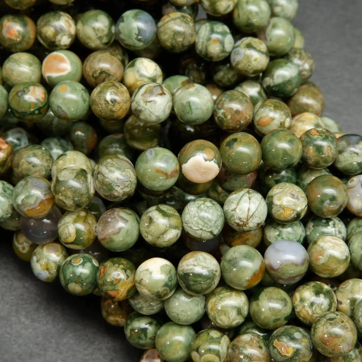 Rainforest Rhyolite Jasper Beads.