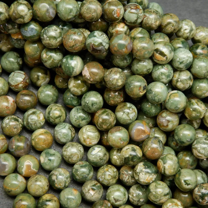 Rainforest Rhyolite Jasper Beads.