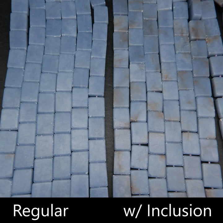 Angelite · Smooth · Rectangle · 8mm, 10mm, 12mm, 14mm **CLEARANCE**, Bead, Tejas Beads