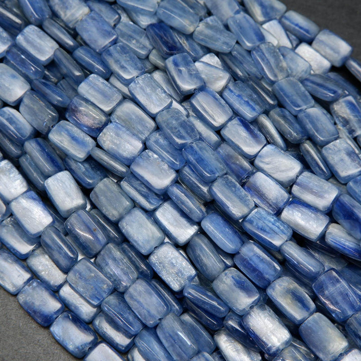 Rectangle Blue Kyanite Beads.