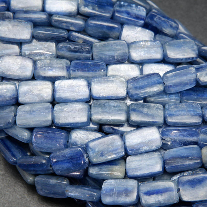 Rectangle Blue Kyanite Beads.