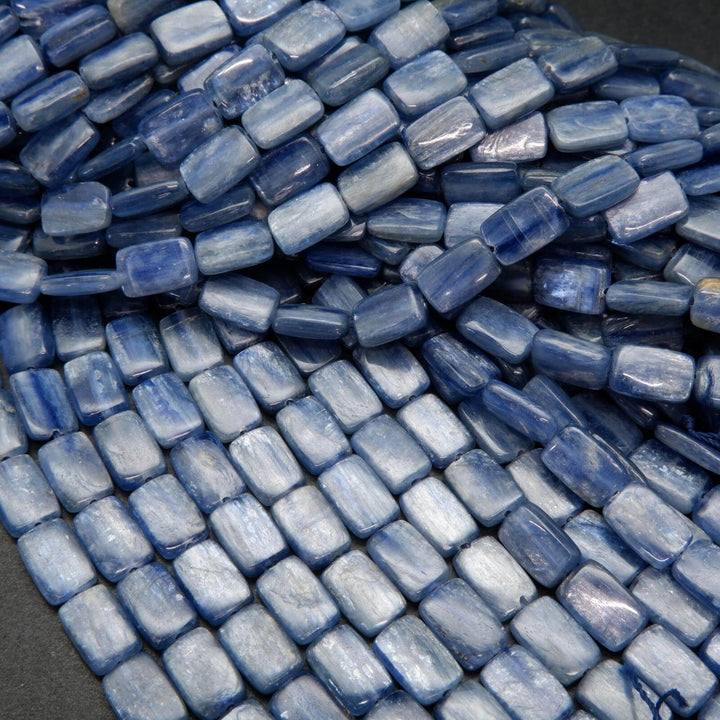 Rectangle Blue Kyanite Beads.