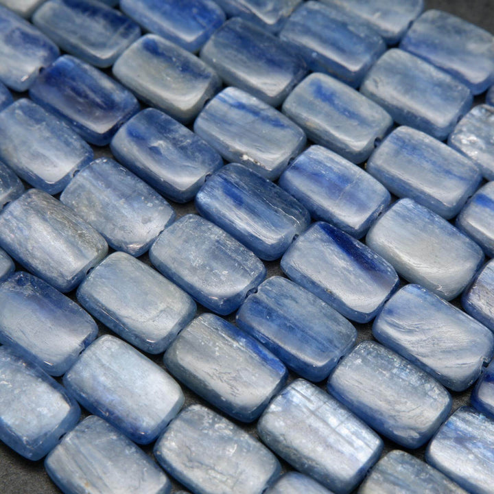 Rectangle Blue Kyanite Beads.