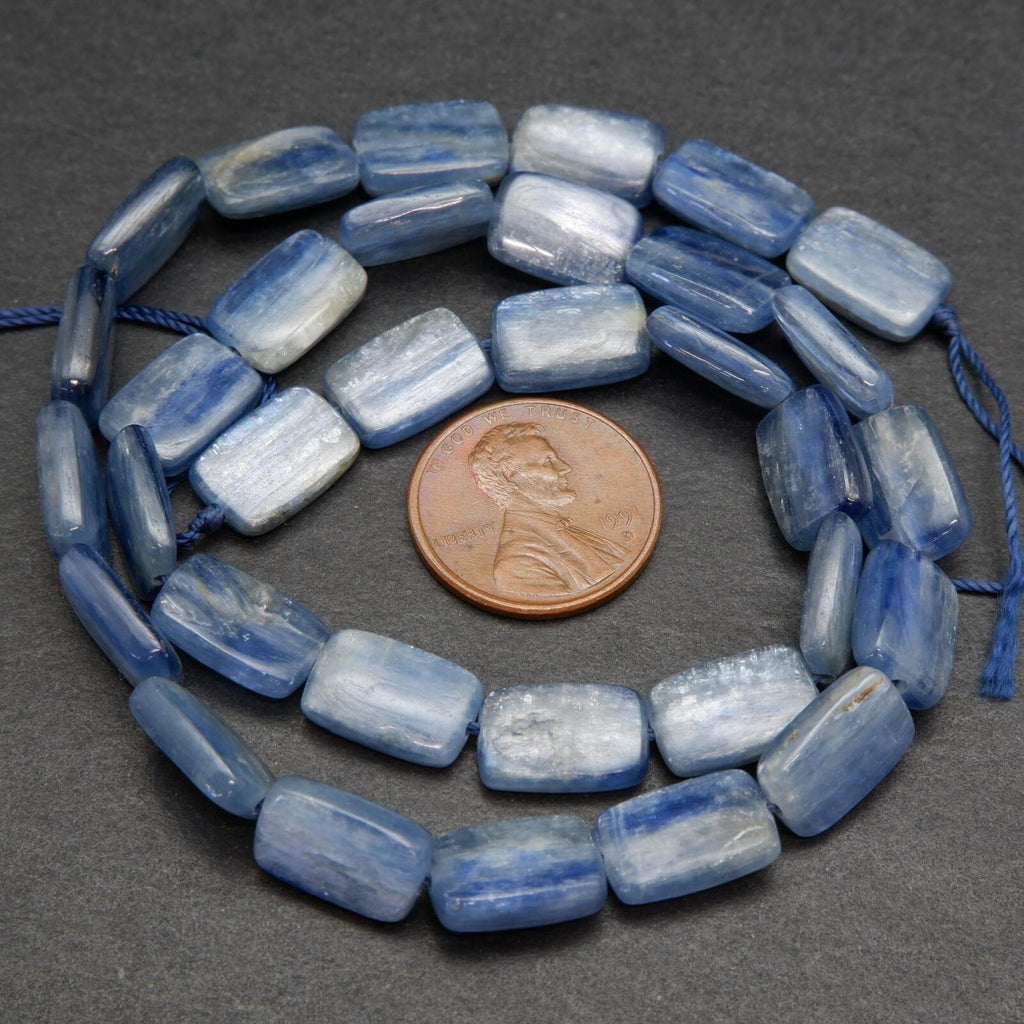 Rectangle Blue Kyanite Beads.