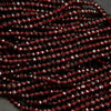 Red garnet beads.