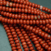Red Jasper · Smooth · Rondelle · 6mm, 8mm, Bead, Tejas Beads