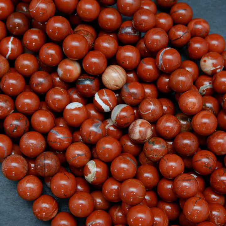 Brecciated red jasper mix beads.