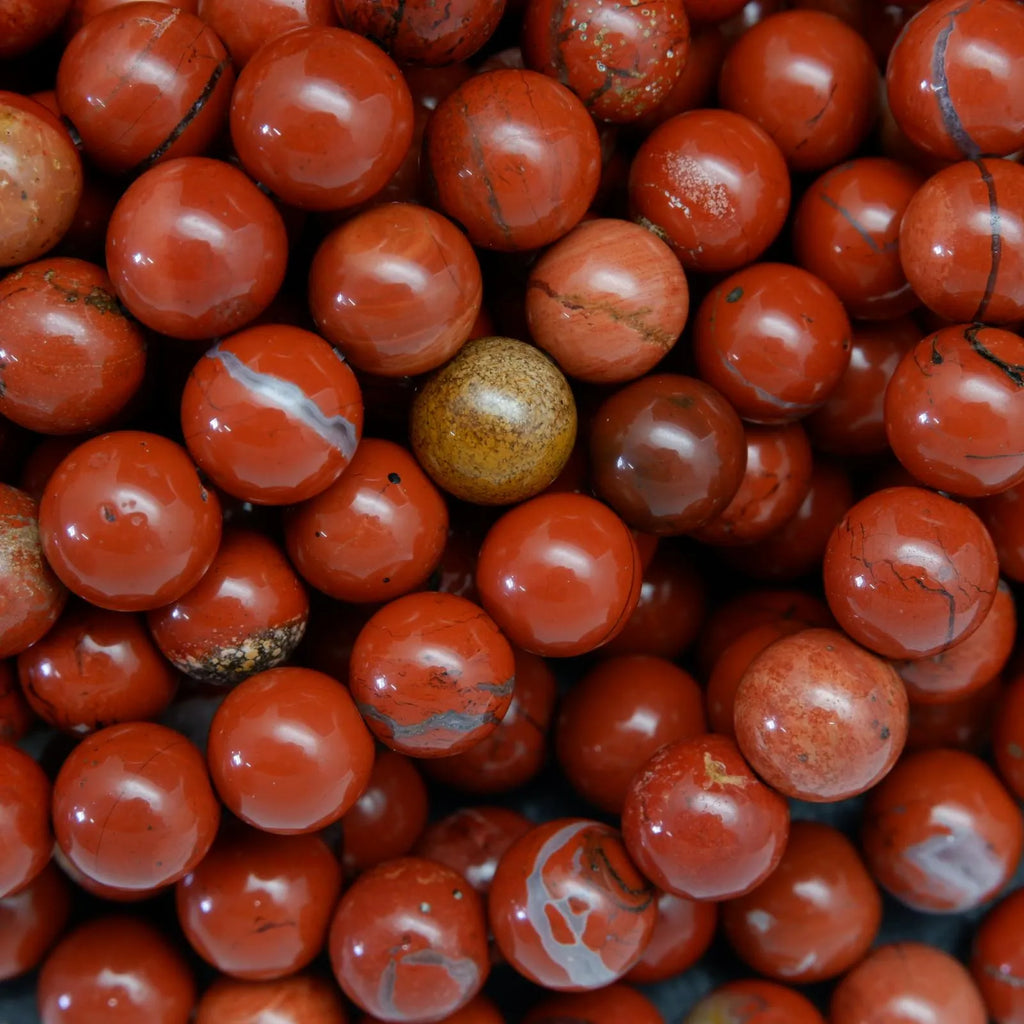 Brecciated red jasper mix beads.