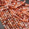 Red hematoid quartz beads.