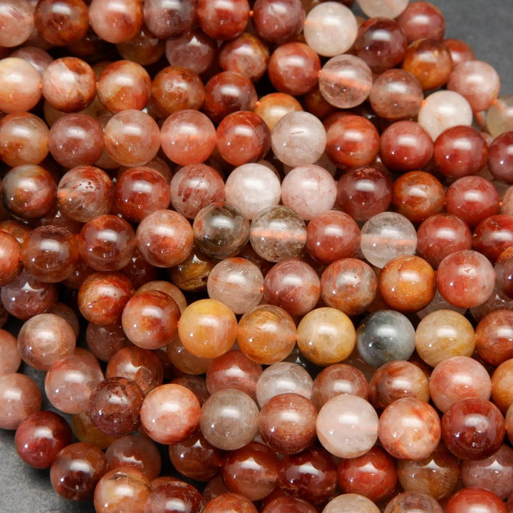 Red Rutilated Quartz Beads