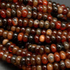 Red banded agate beads.