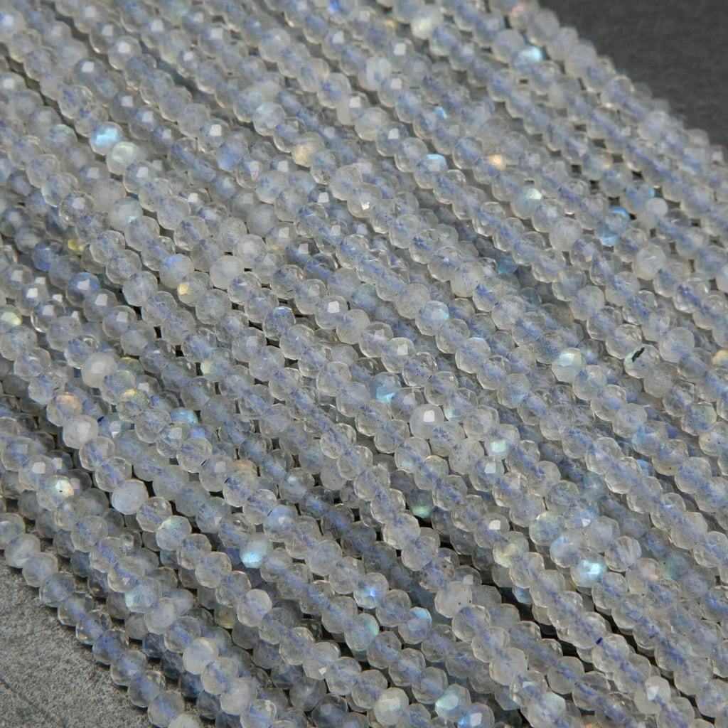 Labradorite blue flashing beads.