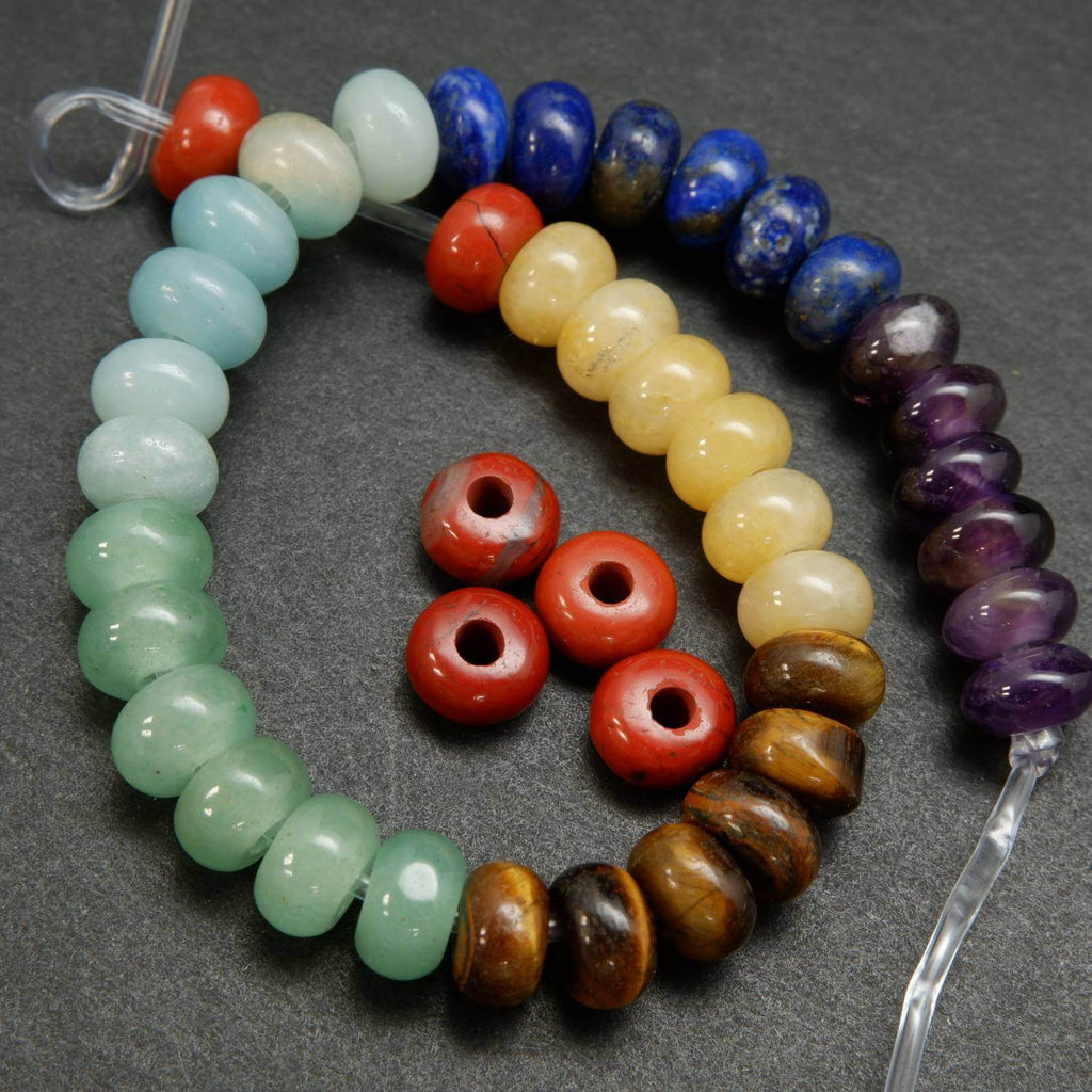 Seven Chakra Large Hole Beads.