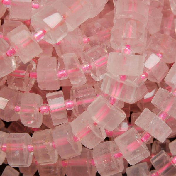Rose Quartz Heishi Beads.