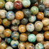 Natural Round Azurite Beads For Jewelry Making