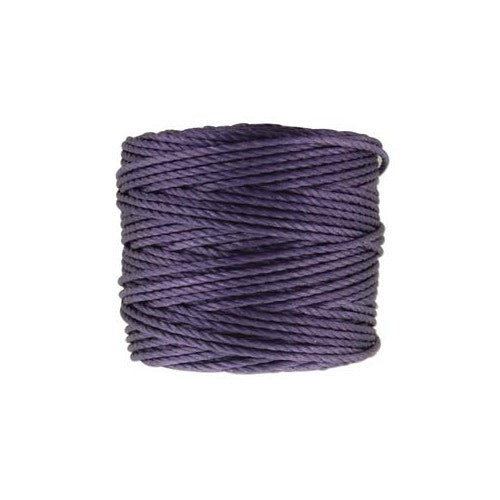 S-Lon Cord · Tex 400 · Medium Purple · 0.9 mm · 35yd, Supply, Tejas Beads