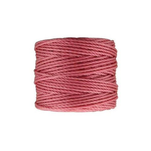 S-Lon Cord · Tex 400 · Pink · 0.9 mm · 35yd, Supply, Tejas Beads