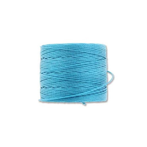 S-Lon Cord · Tex 210 · Bermuda Blue · 0.5 mm · 77yd, Supply, Tejas Beads