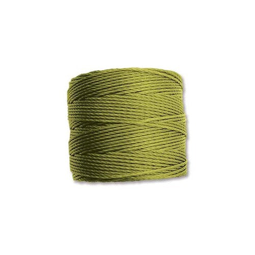 S-Lon Cord · Tex 210 · Chartreuse · 0.5 mm · 77yd, Supply, Tejas Beads