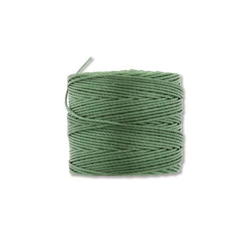 S-Lon Cord · Tex 210 · Fern · 0.5 mm · 77yd, Supply, Tejas Beads