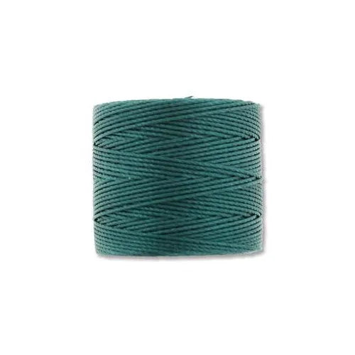 S-Lon Cord · Tex 210 · Green Blue · 0.5 mm · 77yd, Supply, Tejas Beads