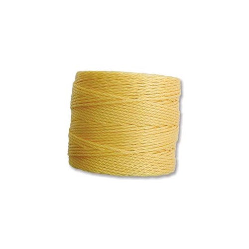 S-Lon Cord · Tex 210 · Golden Yellow ·  0.5 mm · 77yd, Supply, Tejas Beads