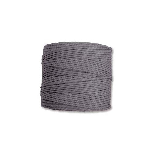 S-Lon Cord · Tex 210 · Grey · 0.5 mm · 77yd, Supply, Tejas Beads