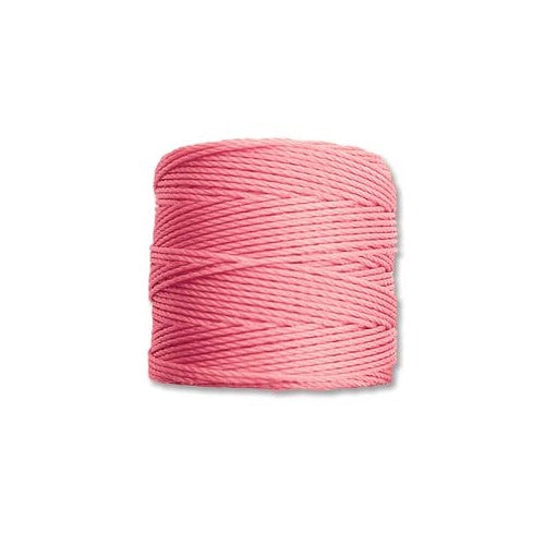 S-Lon Cord · Tex 210 · Pink · 0.5 mm · 77yd, Supply, Tejas Beads