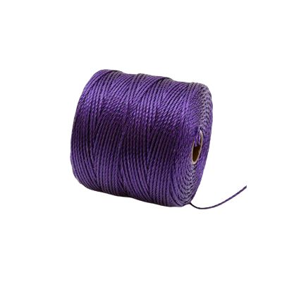 S-Lon Cord · Tex 210 · Purple · 0.5 mm · 77yd, Supply, Tejas Beads