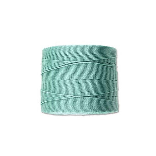 S-Lon Micro Cord · Tex 70 · Vintage Jade · 0.12 mm · 262yd, Supply, Tejas Beads