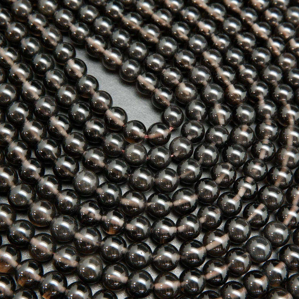 Smokey Obsidian Beads.