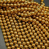 Deep gold hematite beads.